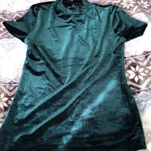 Forever 21 velvet shirt